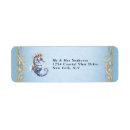 Search for seahorses return address labels Under the sea