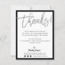 Search for black silver thank you cards Modern