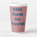 Search for kind words mugs Pink