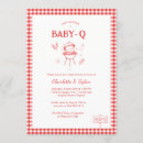 Search for bbq couples shower invitations Red gingham