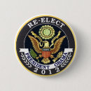 Search for re elect obama badges President