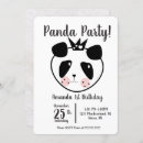Search for panda 1st birthday invitations Bear