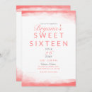 Search for coral sweet 16 invitations Tropical