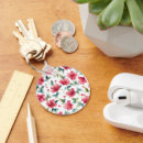 Search for red floral pattern key rings Watercolor