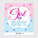 Search for big girls stickers Gender reveal