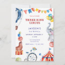 Search for circus 2nd birthday invitations Cute