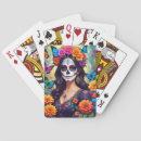 Search for sugar skull playing cards Flowers