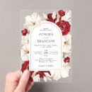 Search for ruby red wedding invitations Modern
