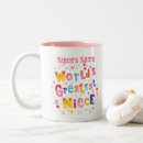 Search for worlds best niece mugs Birthday