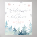 Search for winter baby shower welcome signs Silver