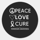 Search for peace love cure stickers Purple