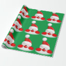 Search for face wrapping paper Santa