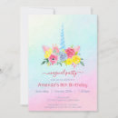 Search for unicorn face birthday invitations Cute