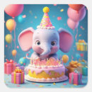 Search for adorable cartoon elephant stickers Birthday