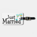 Search for just married luggage tags Mr and mrs