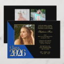 Search for gold and blue invitations High school