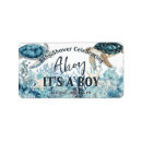 Search for baby boy shower return address labels Gender reveal