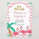Search for 2nd flamingo birthday invitations Watercolor
