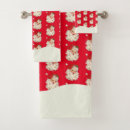 Search for santa claus bath towels Red