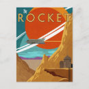 Search for rocket postcards Retro