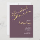 Search for eggplant bridal shower invitations Elegant