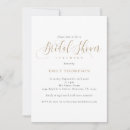 Search for elegant calligraphy bridal shower invitations Gold