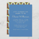 Search for retro baby boy shower invitations Groovy