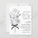 Search for elegant floral baby shower invitations Minimalist