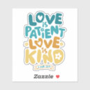 Search for 1 corinthians 13 4 stickers Verse