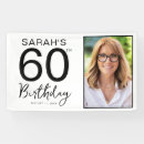 Search for 60th birthday banners Elegant birthday party