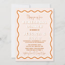Search for retro rehearsal dinner invitations Groovy