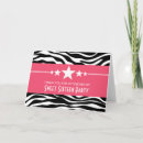 Search for zebra pattern cards Girly