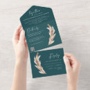 Search for rustic teal wedding invitations Modern