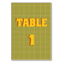 Search for retro wedding table cards Groovy