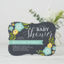 Search for die cut baby shower invitations Chalkboard
