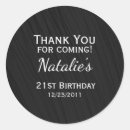Search for elegant 21st birthday stickers Simple