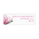 Search for pink tulip flowers return address labels Botanical