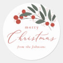 Search for holiday greenery stickers Red