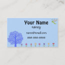 Search for nanny business cards Cute