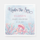 Search for under the sea baby shower napkins Marine