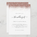 Search for gold glitter wedding invitations Glam