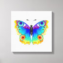 Search for rainbow butterfly canvas prints Colourful