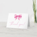 Search for pink bow thank you cards Watercolor