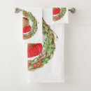 Search for country christmas bath towels Red