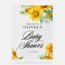 Search for sunflower welcome signs Baby shower