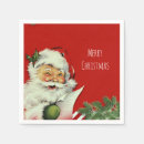 Search for vintage santa claus napkins Winter