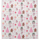 Search for pink christmas shower curtains Festive