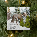 Search for white fox christmas tree decorations Wildlife