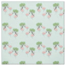 Search for pink flamingo fabric Palm tree