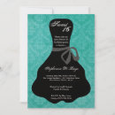 Search for aqua sweet 16 invitations Party